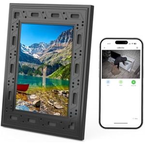 Marco de fotos de cámara oculta, cámara espía WiFi 1080P, 366 días en espera PIR detección de