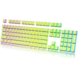 HK Gaming Juego de teclas de pudín | Juego de teclas PBT Doubleshot | Juego completo de 108 teclas