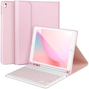 Funda de teclado para iPad 9/8/7ª generación de 10.2 pulgadas, funda con teclado para iPad de 10.2