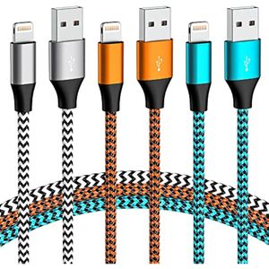 [Certificado MFi de Apple] Cargador de iPhone, compatible con cargador de iPhone, paquete de 3