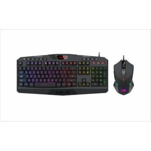 Redragon Teclado y mouse con cable para juegos S101-5, color negro