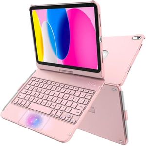 GGH Funda con teclado táctil para iPad11.ª (A16, 2025) y 10ª generación, funda de teclado