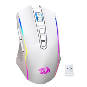 Redragon Mouse para juegos, mouse inalámbrico para juegos con retroiluminación RGB, 8000 DPI,