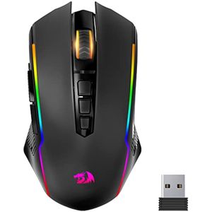 Redragon Mouse para juegos, mouse inalámbrico para juegos con retroiluminación RGB, 8000 DPI,