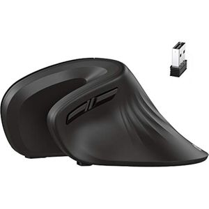 iClever Ratón ergonómico, TM209G, mouse vertical inalámbrico, 2.4G óptico de túnel carpiano con 3