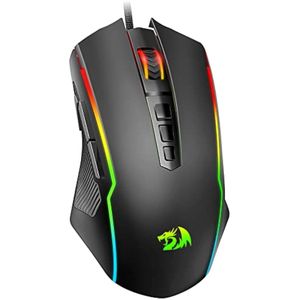 Redragon Mouse para juegos, mouse para juegos con cable con retroiluminación RGB, 8000 DPI