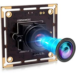 Cámara web USB de 5MP con lente de 100 grados sin distorsión módulo de cámara para cámara Raspberry