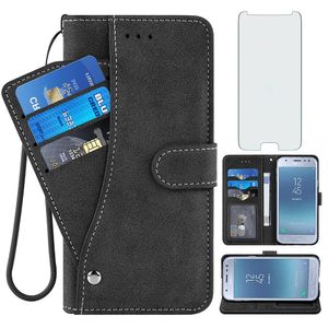 Compatible con Samsung Galaxy J3 Luna Pro J 3 Prime 2017 Emerge 3J Eclipse Mission Wallet Funda para