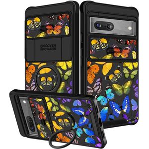 Funermei Funda 2 en 1 para Google Pixel 6A para mujer, diseño de girasol, diseño estético femenino