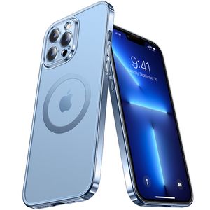 Alphex Funda oficial de color para iPhone 15 Pro Max, compatible con MagSafe, nunca amarilla, fuerte