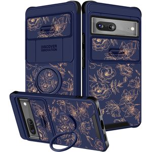 Funermei Funda 2 en 1 para Google Pixel 6A para mujer, diseño de girasol, diseño estético femenino