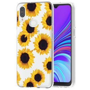 Zoeirc Funda transparente para Galaxy A10S, Samsung A10S para niñas y mujeres, TPU suave a prueba de
