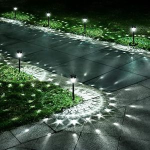 URAGO Luces solares súper brillantes impermeables para exteriores, paquete de 10 unidades, del