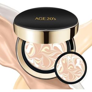 AGE 20's Signature Intense - Base de protección solar SPF 50+, cobertura natural, maquillaje coreano