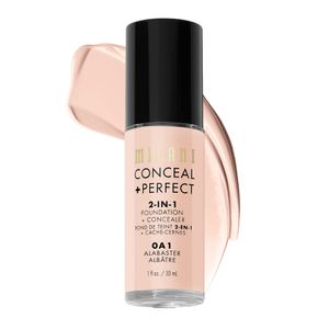 Milani - Conceal + Perfect 2 en 1, Base + Corrector (1 onza fluida) - Base líquida libre de crueldad