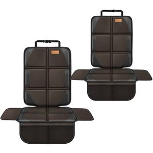 Protector de asiento de automóvil, paquete de 2 protectores de asiento, acolchado de tela 600D más
