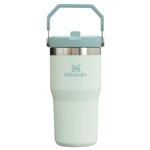 Stanley IceFlow - Vaso de acero inoxidable con popote, botella de agua aislada al vacío para casa,