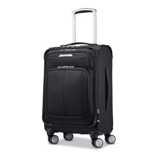Samsonite Solyte DLX Softside - Equipaje extensible con ruedas giratorias, Negro (Midnight black)),
