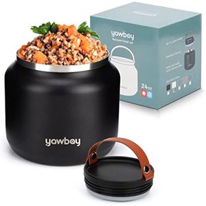 Tarro de comida aislado, contenedor de sopa de alimentos aislado a prueba de fugas de 24 onzas, de