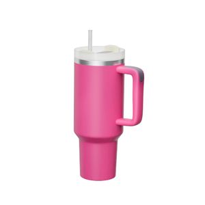 KISSKIND Vaso con asa para taza de viaje de 40 onzas, con tapa, aislamiento de acero inoxidable,