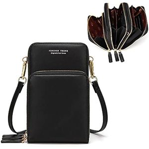 Bolso chico en bandolera de mujer para celular, minicartera tarjetera monedero de mano/hombro