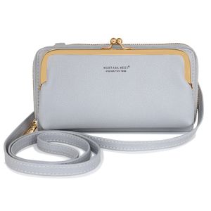 Montana West Bolso cruzado pequeño para teléfono celular con bloqueo RFID para mujer, con ranuras