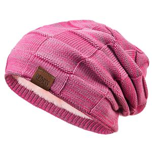 REDESS Gorro para hombre y mujer, gorro de invierno cálido, gorro de punto holgado grueso