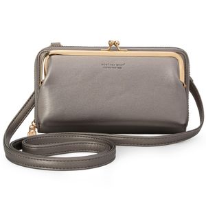 Montana West Bolso cruzado pequeño para teléfono celular con bloqueo RFID para mujer, con ranuras