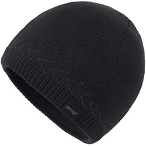 OMECHY Gorros de punto cálidos de invierno para hombre, diseño de calavera lisa, gorro de punto