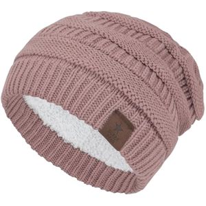 Durio Gorro tejido tipo beanie, con forro polar grueso en el interior, unisex, para hombres y