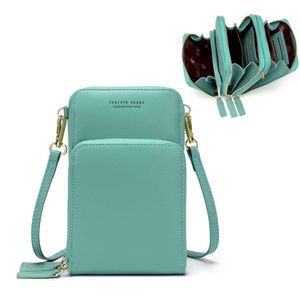 Bolso chico en bandolera de mujer para celular, minicartera tarjetera monedero de mano/hombro