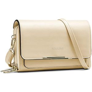 Roulens - Bolso cruzado pequeño para mujer, bolso para teléfono celular, bolso de hombro para mujer,