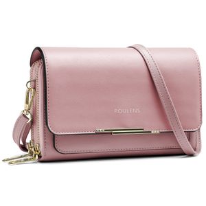Roulens - Bolso cruzado pequeño para mujer, bolso para teléfono celular, bolso de hombro para mujer,