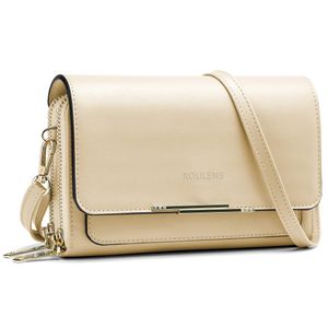 Roulens - Bolso cruzado pequeño para mujer, bolso para teléfono celular, bolso de hombro para mujer,