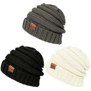 Rosoz Gorros de invierno para mujer para mujer, gorros de punto cálidos para mujer, gruesos para