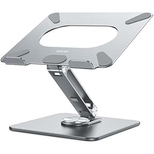 BESIGN LSX7 - Soporte para laptop con base giratoria de 360°, soporte ergonómico ajustable para