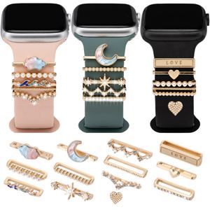 Orehymbe 11 dijes para correa de reloj, mejora tu correa de reloj con elegantes anillos decorativos