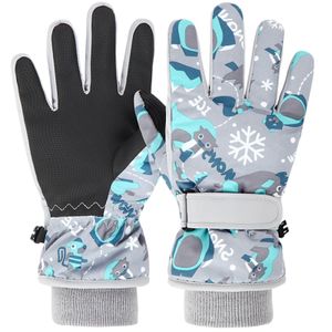 Azarxis Kids Snow Ski Gloves, Children Winter Waterproof Windproof Warm Touchscreen Snowboard Gloves