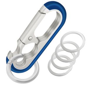 LDJZON Llavero resistente para abridor de botellas, llavero de liberación rápida para automóvil con