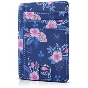 Teskyer Cartera delgada para hombre, bolsillo frontal minimalista con bloqueo RFID, cartera de cuero