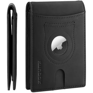 RUNBOX Billetera para Airtag para hombre, con soporte para Airtag, cartera de cuero para tarjetas de