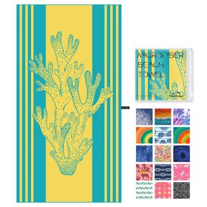 Your Choice Toalla de playa de microfibra de gran tamaño, toalla de playa de secado rápido para