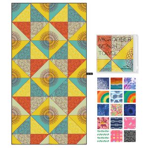 Your Choice Toalla de playa de microfibra de gran tamaño, toalla de playa de secado rápido para