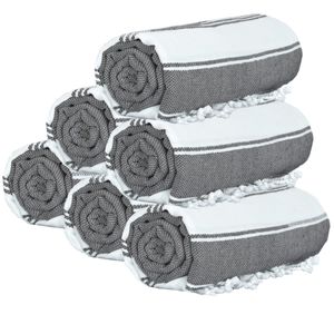 GLAMBURG - Juego de 2 toallas de playa de sarga, 4 unidades, 6 unidades