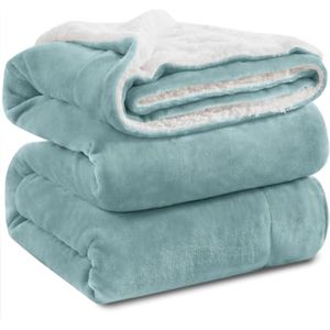 KAWAHOME - Manta de forro polar de sherpa súper suave, extra cálida y gruesa para invierno, 17.64