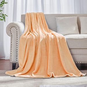 JIAHANNHA - Manta de forro polar de felpa color azul marino (50x60 pulgadas), manta de franela súper