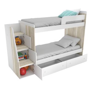 Cama Cucheta con Escalera Lateral 1 1/2 Plaza - 1705