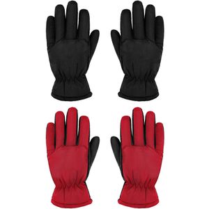 SATINIOR 2 pares de guantes de nieve gruesos para niños, guantes de esquí para niños pequeños,