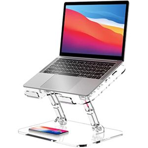 Lpoake Soporte ajustable para laptop, soporte ergonómico portátil para computadora portátil,