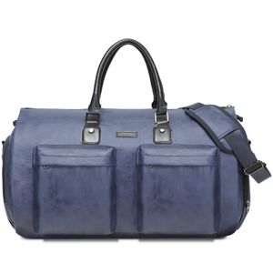 Modoker Bolsa de cuero convertible para ropa, bolsas de mano para viajes, bolsa de lona impermeable
